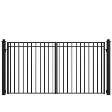 Steel Dual Swing Driveway Gate - MADRID Style - 12 x 6 Feet