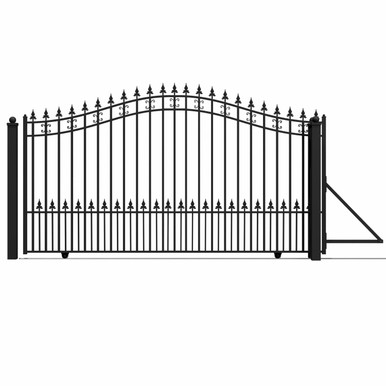 Steel Sliding Driveway Gate - ST.LOUIS Style - 12 x 6 Feet