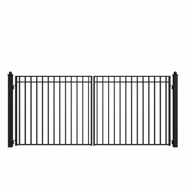 Steel Dual Swing Driveway Gate - MADRID Style - 14 x 6 Feet