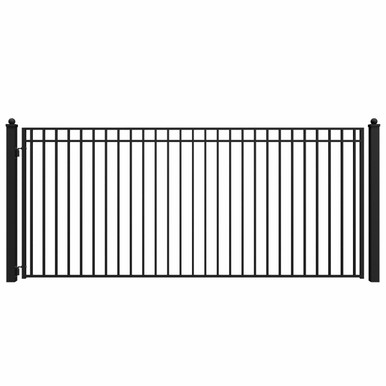 Steel Single Swing Driveway Gate - MADRID Style - 14 x 6 Feet