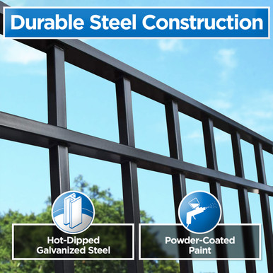 Slide Steel Driveway Gate - MADRID Style - 16 x 6 Feet