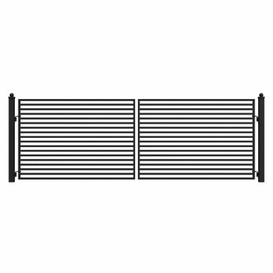 Steel Dual Swing Driveway Gate - MILAN Style - 16 x 6 Feet