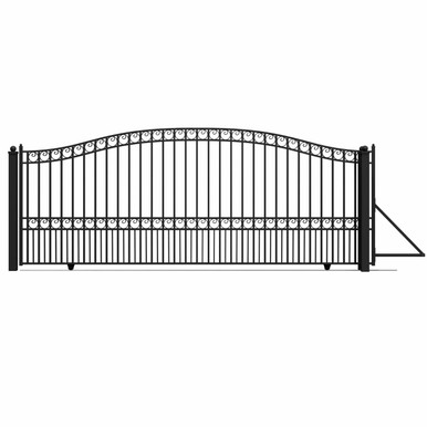 Steel Sliding Driveway Gate - PARIS Style - 16 x 6 Feet