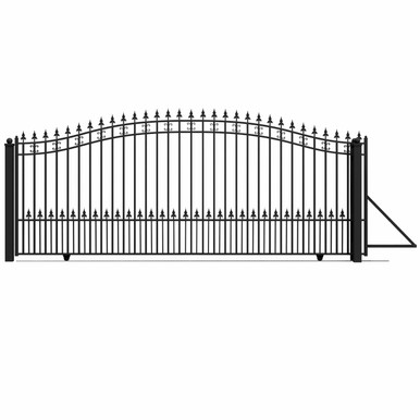 Steel Sliding Driveway Gate - ST.LOUIS Style - 16 x 6 Feet