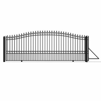 Steel Sliding Driveway Gate - LONDON Style - 18 x 6 Feet