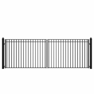 Steel Dual Swing Driveway Gate - MADRID Style - 18 x 6 Feet