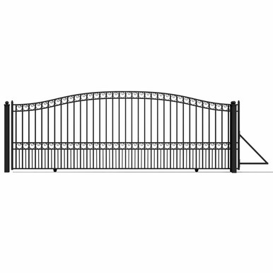 Steel Sliding Driveway Gate - PARIS Style - 18 x 6 Feet