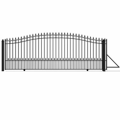 Steel Sliding Driveway Gate - ST.LOUIS Style - 18 x 6 Feet