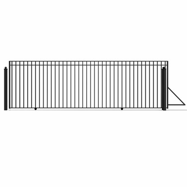 Steel Sliding Driveway Gate - MADRID Style - 20 x 6 Feet