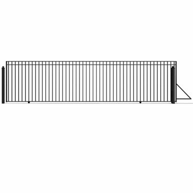 Steel Sliding Driveway Gate - MADRID Style - 25 x 6 Feet
