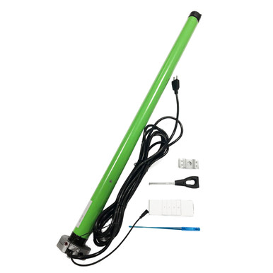Tubular LED Motor with Built-In Receiver for Half Cassette Retractable Awnings