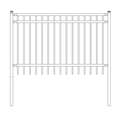DIY Steel Iron Wrought High Quality Fence - Nice Style - 6 x 4 Feet