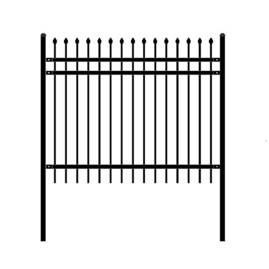 DIY Steel Iron Wrought High Quality Ornamental Fence - Rome Style - 6 x 5 Feet