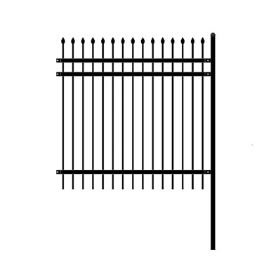 DIY Steel Iron Wrought High Quality Ornamental Fence - Rome Style - 6 x 6 Feet