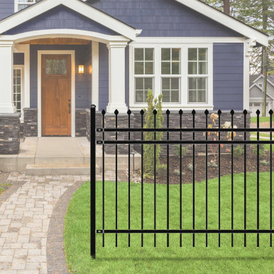 DIY Steel Iron Wrought High Quality Ornamental Fence - Rome Style - 8 x 6 Feet