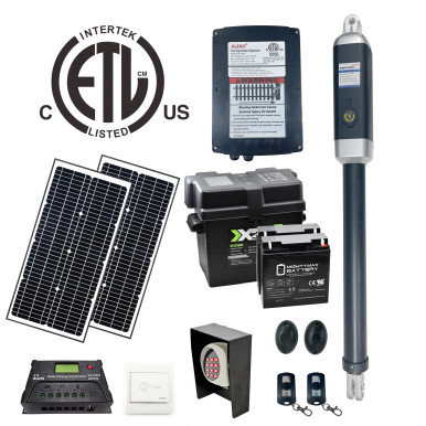 Single Swing Gate Operator - GG450/AS450 AC/DC - ETL Listed - Solar Kit 60W