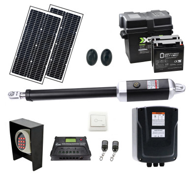 Single Swing Gate Operator - GG850/AS850 AC/DC - Solar Kit 60W - ALEKO