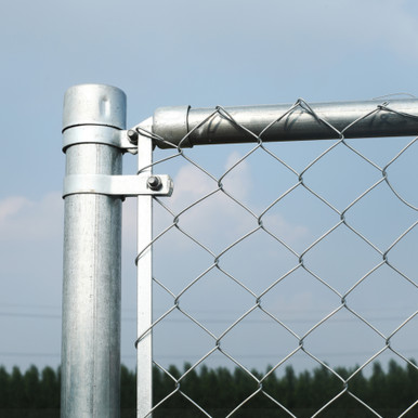 Galvanized Steel Chain Link Fence - Complete Kit - 4 x 50 Feet - 12.5 AW Gauge