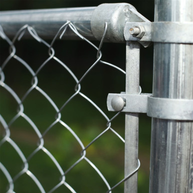 Galvanized Steel Chain Link Fence - Complete Kit - 6 x 50 Feet - 12.5 AW Gauge