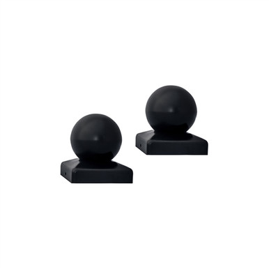 Small Cap for Driveway Gate Post - 1.7 x 1.7 Inches - Black - Lot of 2