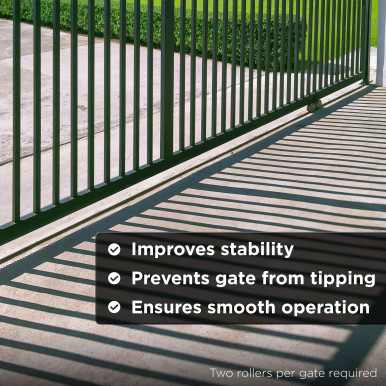 Side Roller with Bracket for Sliding Rolling Gate - 6-Inch