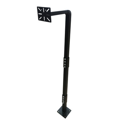 Universal Keypad Gooseneck Mounting Post - Black