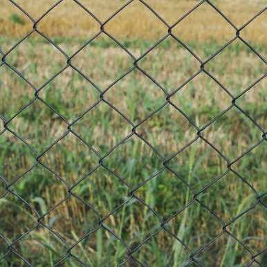 Galvanized Steel Chain Link Fence – Complete Kit – 4x50 ft. – 9.5 AW Gauge - Black