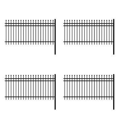 DIY 4-Panel Steel Fence Kit – ROME Style – 8x4 ft. Each