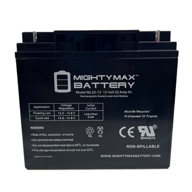 Battery for Gate Opener - LM130 - 22AH - Set of 2