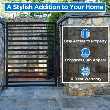 Steel Pedestrian Gate - Sofia Style - 5 ft.