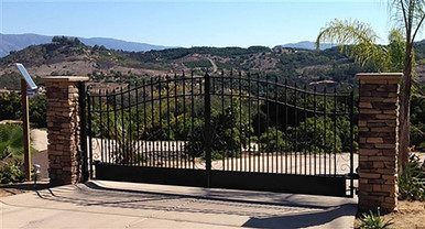 Automated Steel Dual Swing Driveway Gate and Gate Opener Complete Kit – Venice Style – 18 x 6 Feet