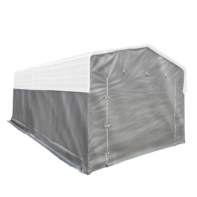 Fabric Enclosure Kit for ALEKO 12x25’ Black Metal Carport