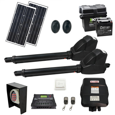 Dual Swing Gate Operator - AS1200 AC/DC - Solar Kit 60W