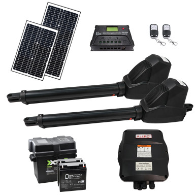 Dual Swing Gate Operator - AS1200 AC/DC - Solar Kit 50W