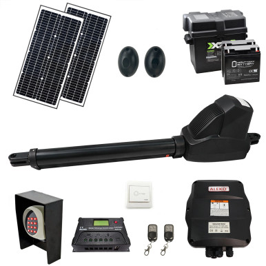 Single Swing Gate Operator - AS600 AC/DC - Solar Kit 60W