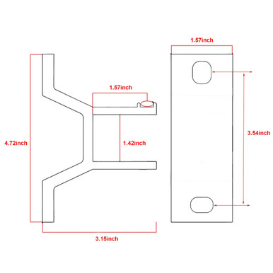 Wall Bracket for Retractable Awning - White