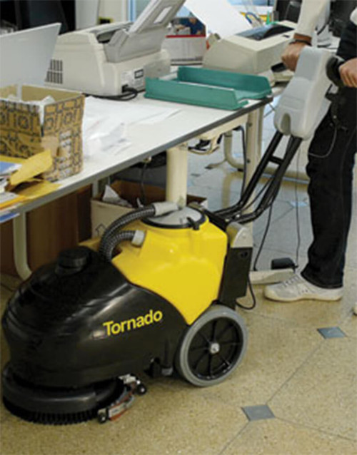 Tornado BD 18/11 Small Walk-Behind Auto Scrubber - All About Vacuums