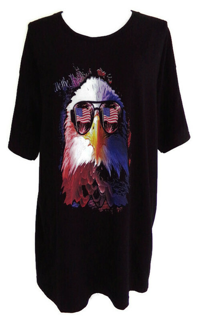 Patriotic Eagle Black Tee Shirt "We The People " SIZE XL 4th of July tee shirt xl patriotic tee shirt xl independence day tee shirt xl eagle tee shirt xl cool tee shirt size xl men's cool tee shirt xl women's cool tee shirt xl summer tee shirt xl