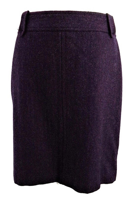 Womens Wool Blend Purple Pencil Skirt Career Skirt Work Skirt Formal Skirt Career