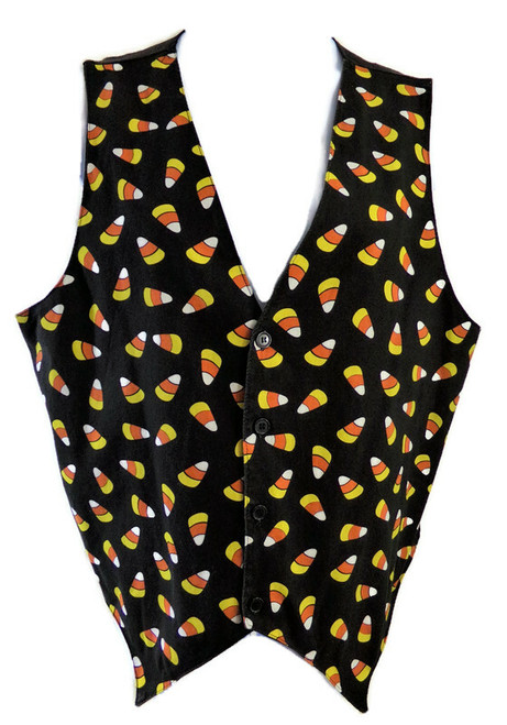 Happy Halloween candy corn vest size XL scary halloween fashion unisex Halloween fashion fun Halloween fashion