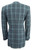 Women's Blue & Black Plaid Long Blazer Jacket SIZE 6