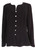 Women's Black Blazer Jacket with Military Style Buttons SIZE 14 elegant womens blazer career wear to work beautiful blazer formal blazer wear to wedding wear to office party smart blazer