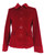 Petite Women's Lipstick Red Velvet Jacket SIZE 8P PETITES