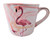 Meroc Pink Flamingo Elegance Pink Swirl Coffee Mug Tea Cup Mother's Day Gift Flamingo Cup Birthday Gift Valentine's day gift for mom girlfriend sweetheart flamingo lover pink lover flamingo lover coffee cup mug gift ideas for Mom Mother girlfriend grandma mimi