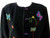 Women's Black 100% Cotton Embroidered Butterfly Jacket SIZE XL