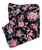 Women's Navy Blue & Pink Rose Floral Capris Pants SIZE 18W