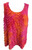 Women's Pink & Orange Ruffled Sleeveless Top SIZE 22-24W