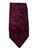 La Vita Di Moda Men's 100% Silk Purple Burgundy Paisley Tie 60 Inch elegant pretty sophisticated 100% silk tie career tie wear to work wear to wedding tie made in Italy Italian silk tie