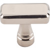 Kingsbridge Knob 1 3/8" - Polished Nickel Glass Kitchen Cabinet Drawer Interior Pulls Latch Knockers Hinges Hardware