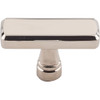 Kingsbridge Knob 2 3/8" - Polished Nickel Glass Kitchen Cabinet Drawer Interior Pulls Latch Knockers Hinges Hardware